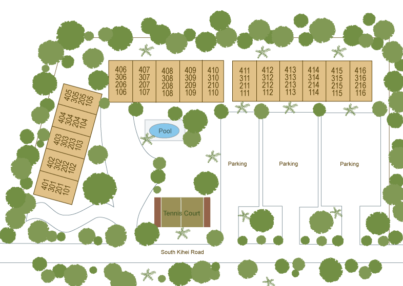 Maui Parkshore Floor Plans Kihei Maui