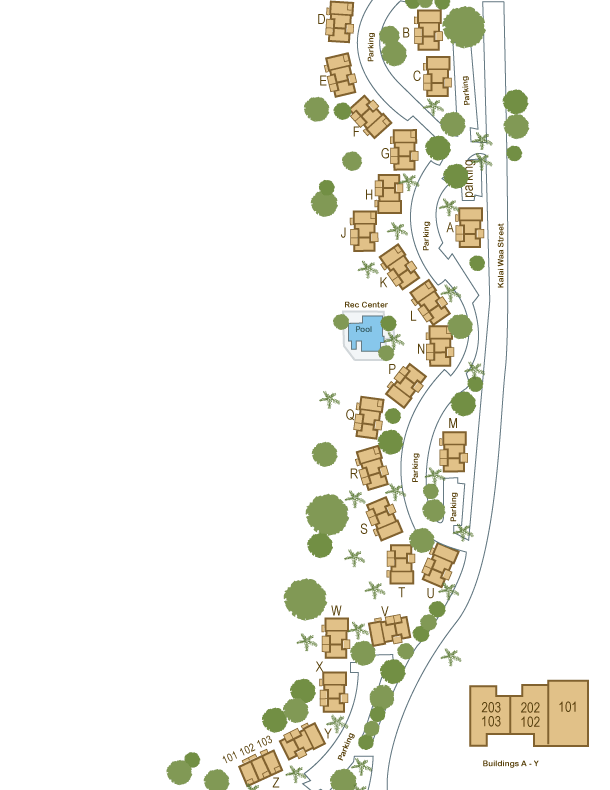 Wailea Fairway Villas Site Map Wailea Fairway Villas - Floor Plans - Wailea Maui